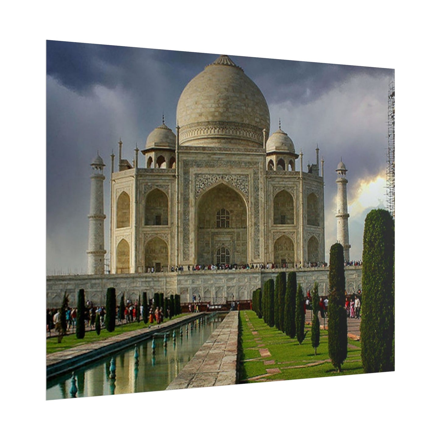 Taj Mahal Photograph Rolled Poster | India Landmark Wall Art