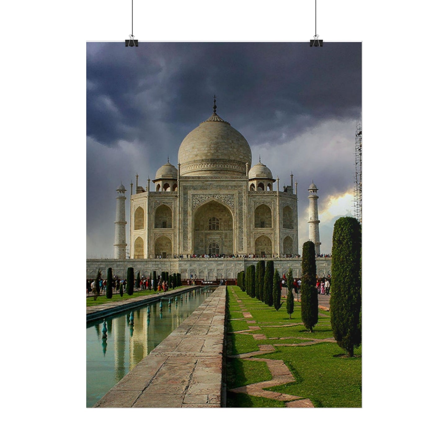 Taj Mahal Photograph Rolled Poster | India Landmark Wall Art