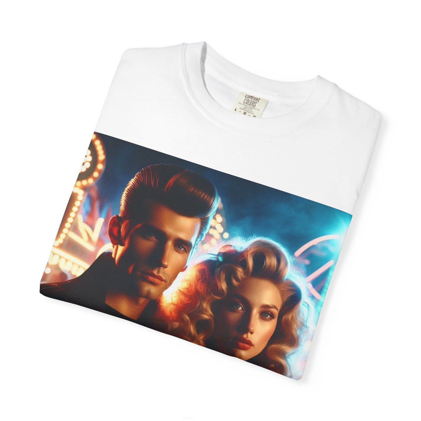 Summer Nights Cinema Tee — Vintage 1950s Carnival Romance Graphic T-Shirt