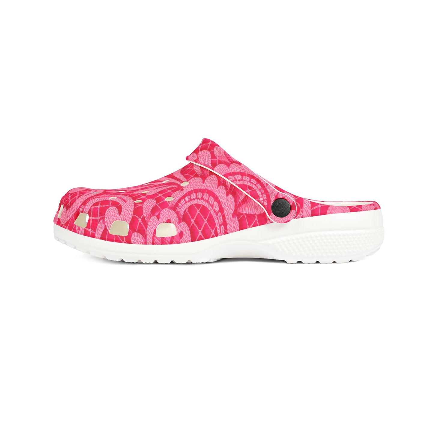 Pink Floral Garden Clogs — EVA Foam Slip-On Shoes
