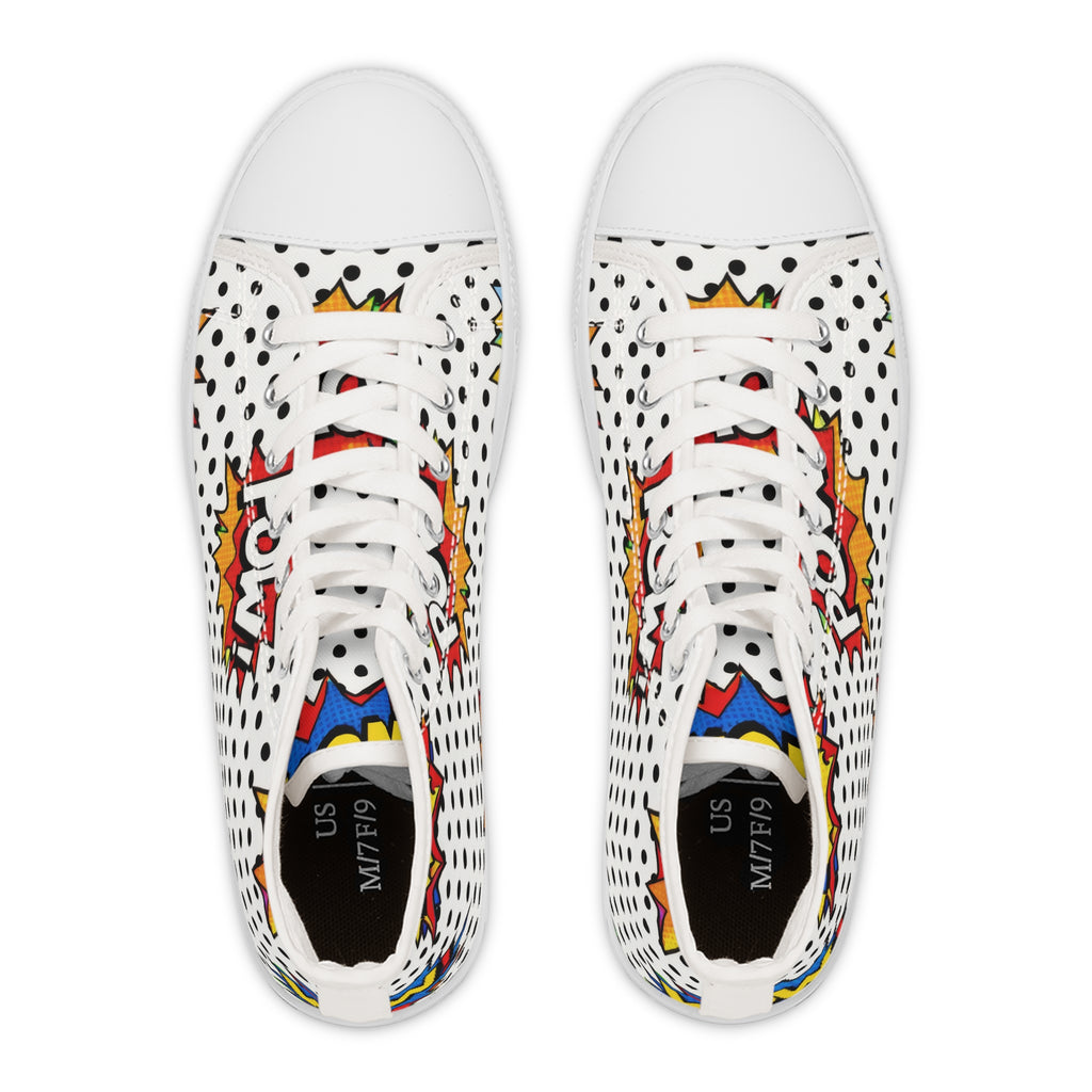 Comic Book POW! High-Top Sneakers