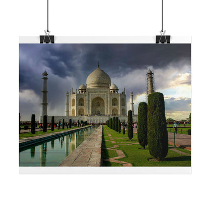 Taj Mahal Photograph Rolled Poster | India Landmark Wall Art