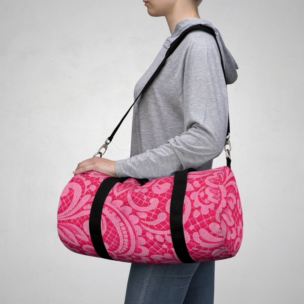 Pink Lace Duffel Bag
