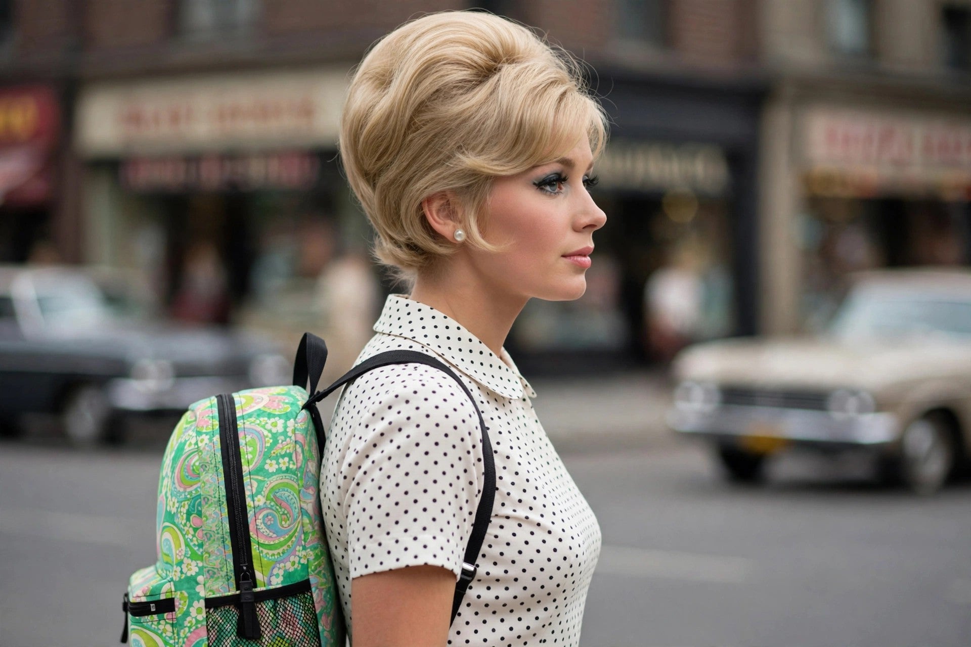 Mint Paisley Garden Backpack
