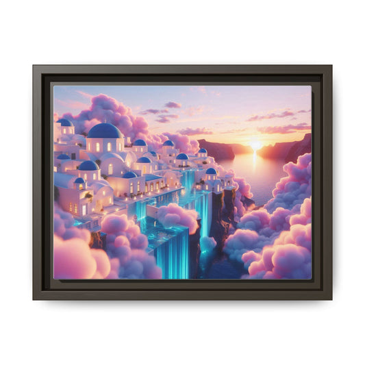 Sunset Cloudscape Framed Canvas Print