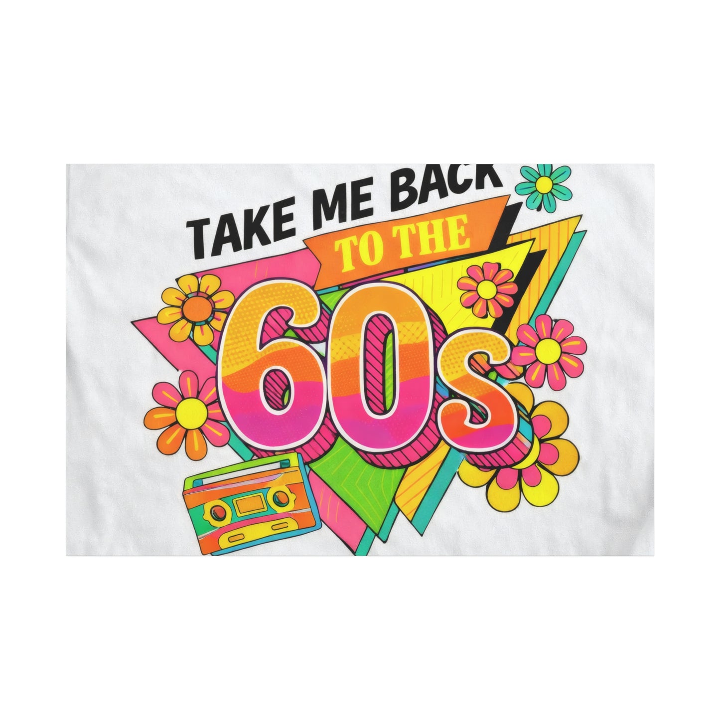 Take Me Back to the 60s Canvas — Retro Pop Art Matte Stretched Wall Art