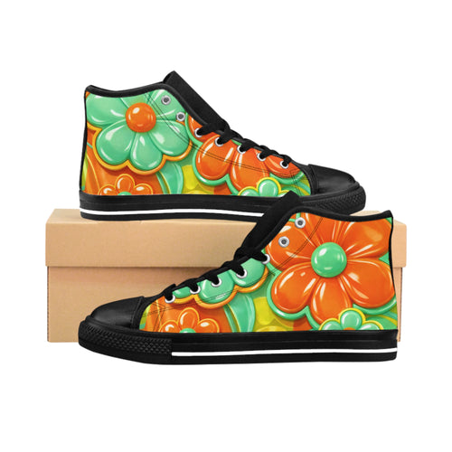 Balloon Flowers High-Top Sneakers