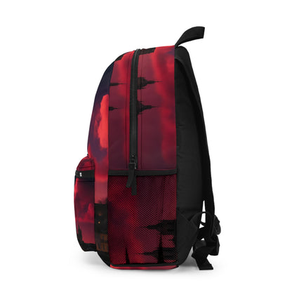 Moonlit Cathedral Backpack — Gothic Nightscape School & Travel Bag