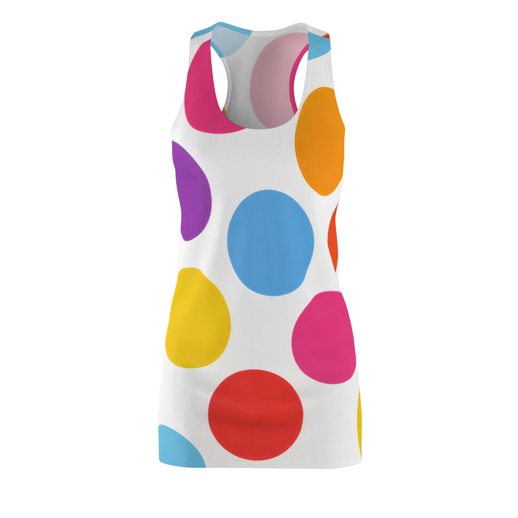 Colorful Polka Dot Racerback Dress