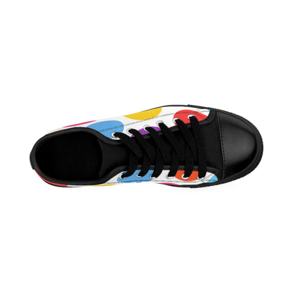 Polka Dot Women's Sneakers — Colorful Retro Dots Casual Shoes