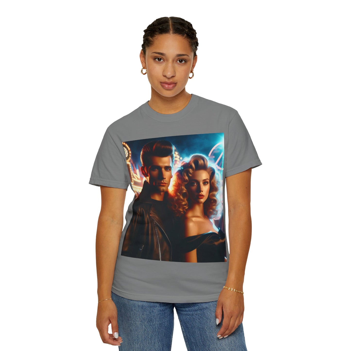 Summer Nights Cinema Tee — Vintage 1950s Carnival Romance Graphic T-Shirt
