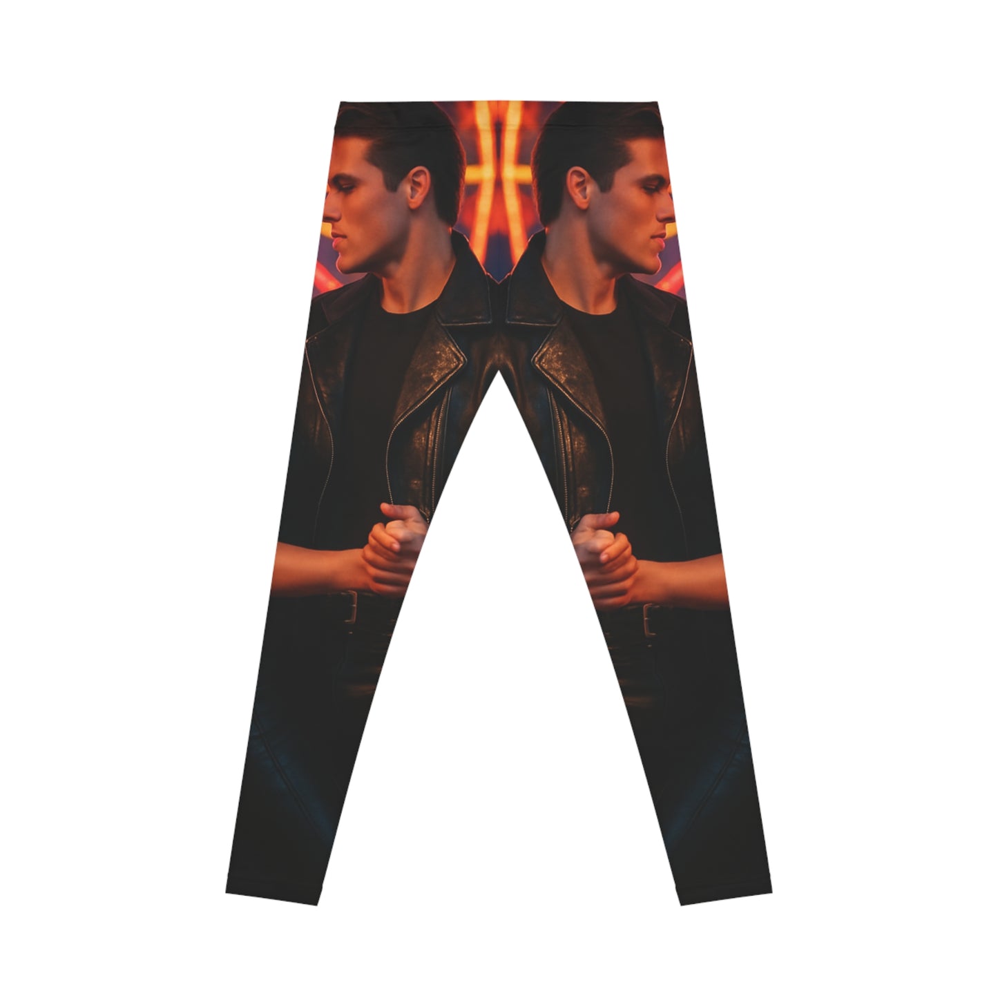 Summer Nights Aesthetic Leggings — Vintage 1950s Carnival Romance AOP Yoga Pants