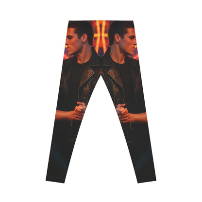 Summer Nights Aesthetic Leggings — Vintage 1950s Carnival Romance AOP Yoga Pants