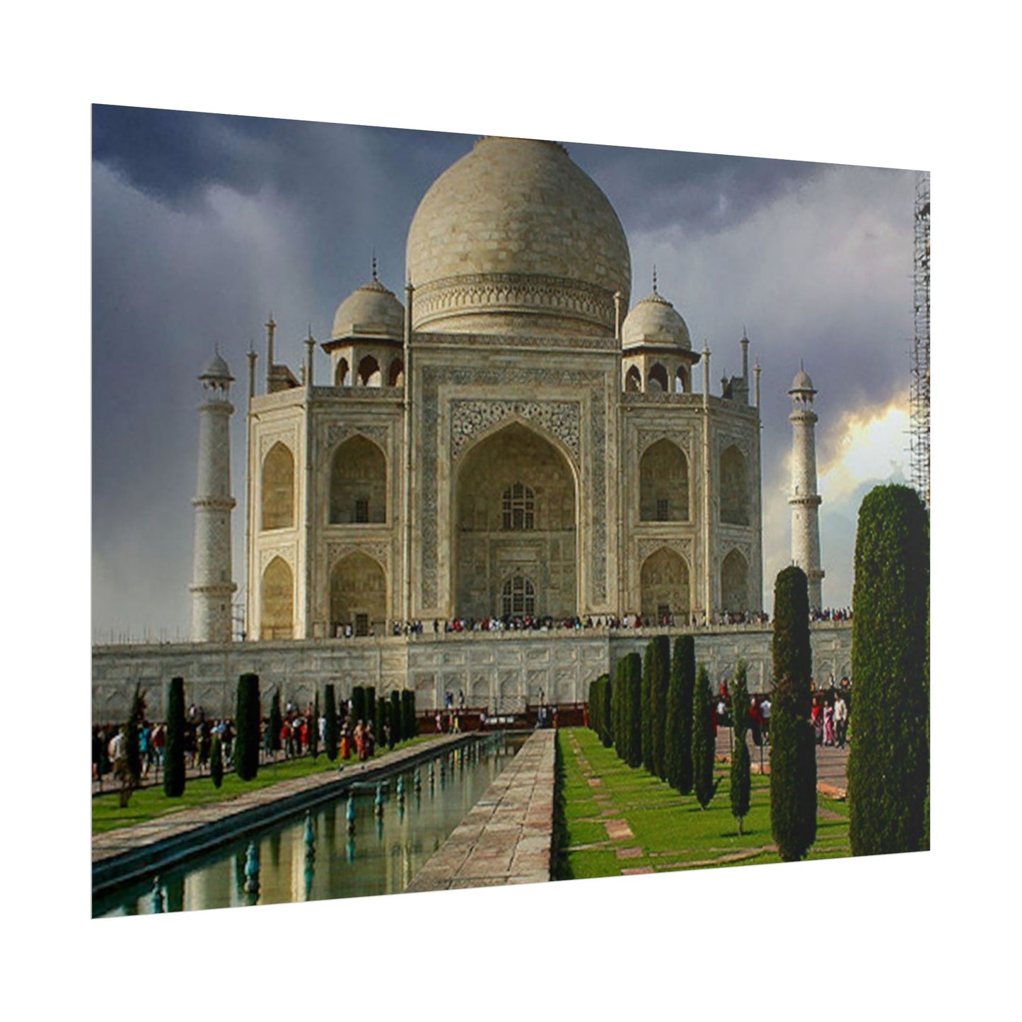 Taj Mahal Photograph Rolled Poster | India Landmark Wall Art
