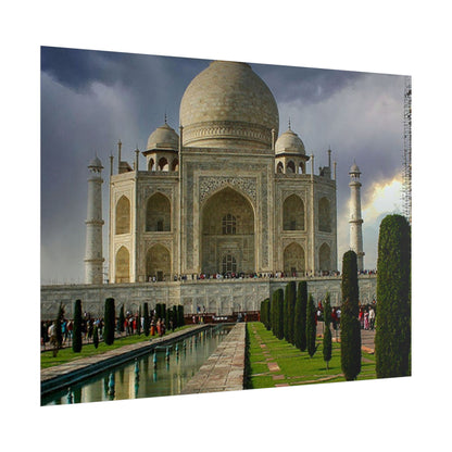 Taj Mahal Photograph Rolled Poster | India Landmark Wall Art