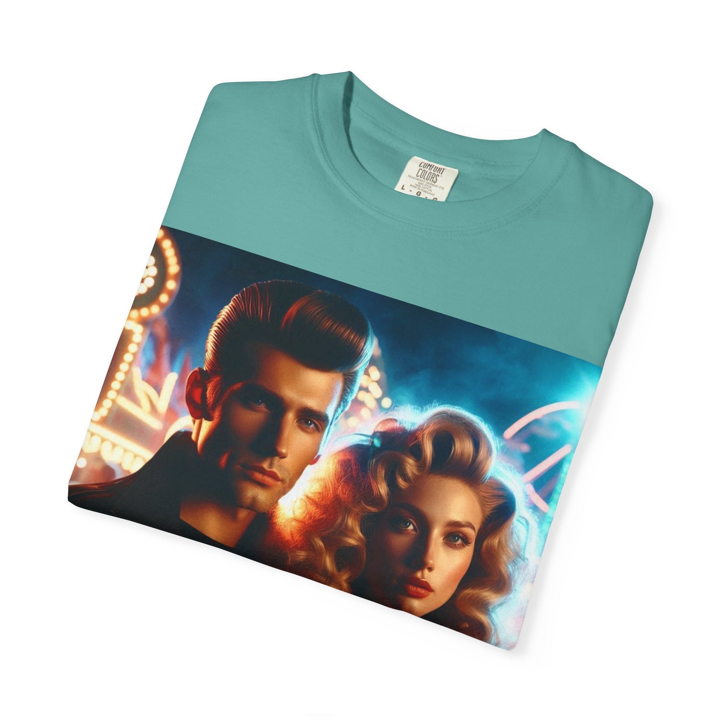 Summer Nights Cinema Tee — Vintage 1950s Carnival Romance Graphic T-Shirt
