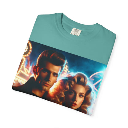 Summer Nights Cinema Tee — Vintage 1950s Carnival Romance Graphic T-Shirt