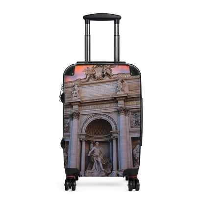 Trevi Fountain Illustration Suitcase | Rome Travel Landmark Luggage