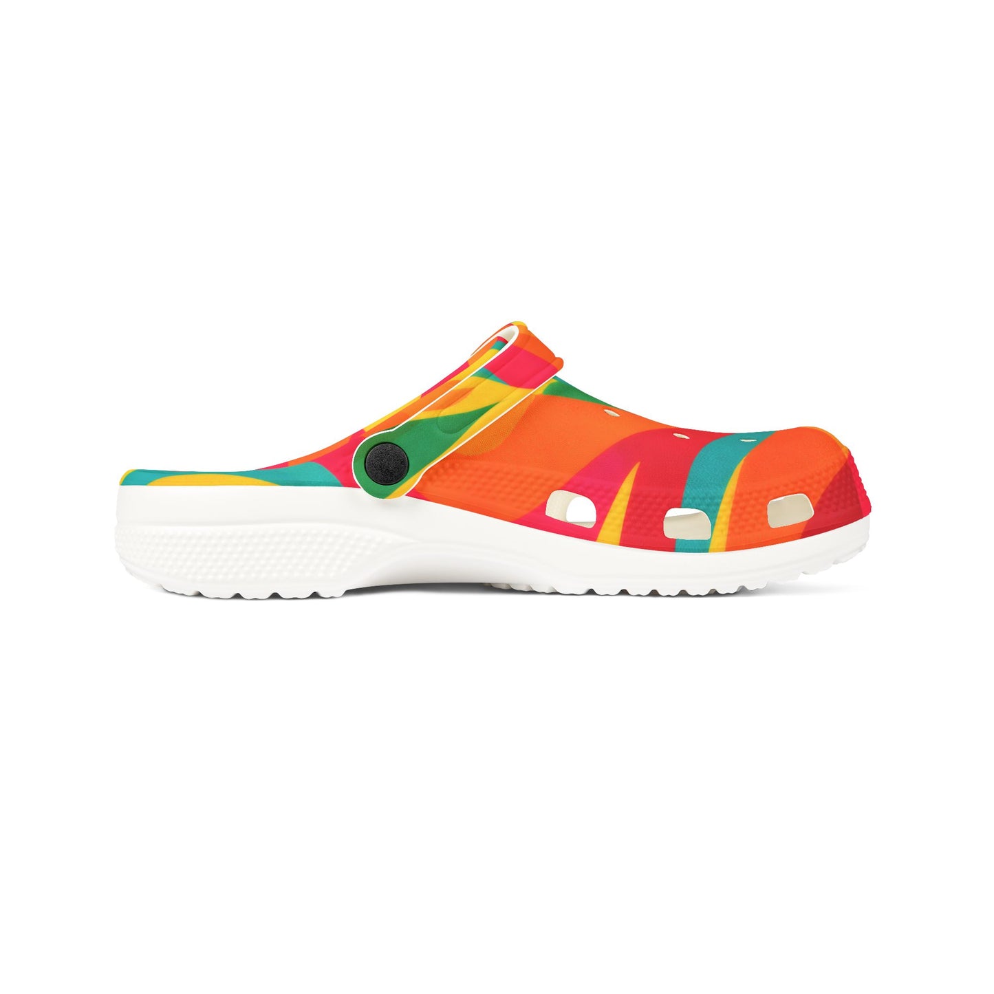 Colorful Swirl EVA Clogs — Psychedelic Comfort Slip-Ons