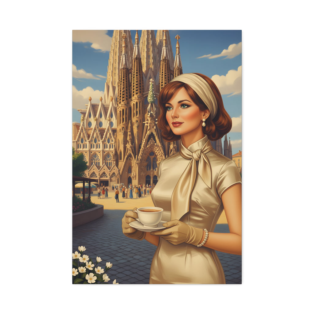 The Barcelona Belle Canvas