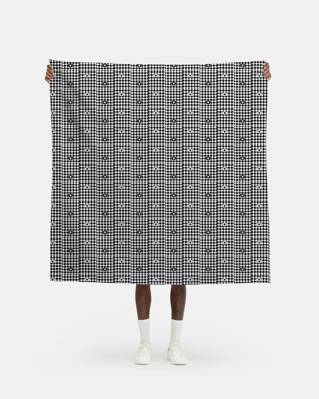 Monochrome Daisy Harlequin Fabric