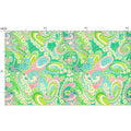 Pastel Paisley Garden Fabric