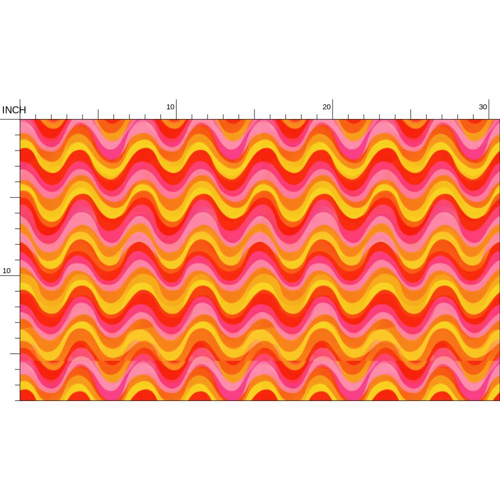 Psychedelic Wave Fabric