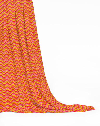 Vibrant Sunrise Retro 70s Wave Inspired Printing