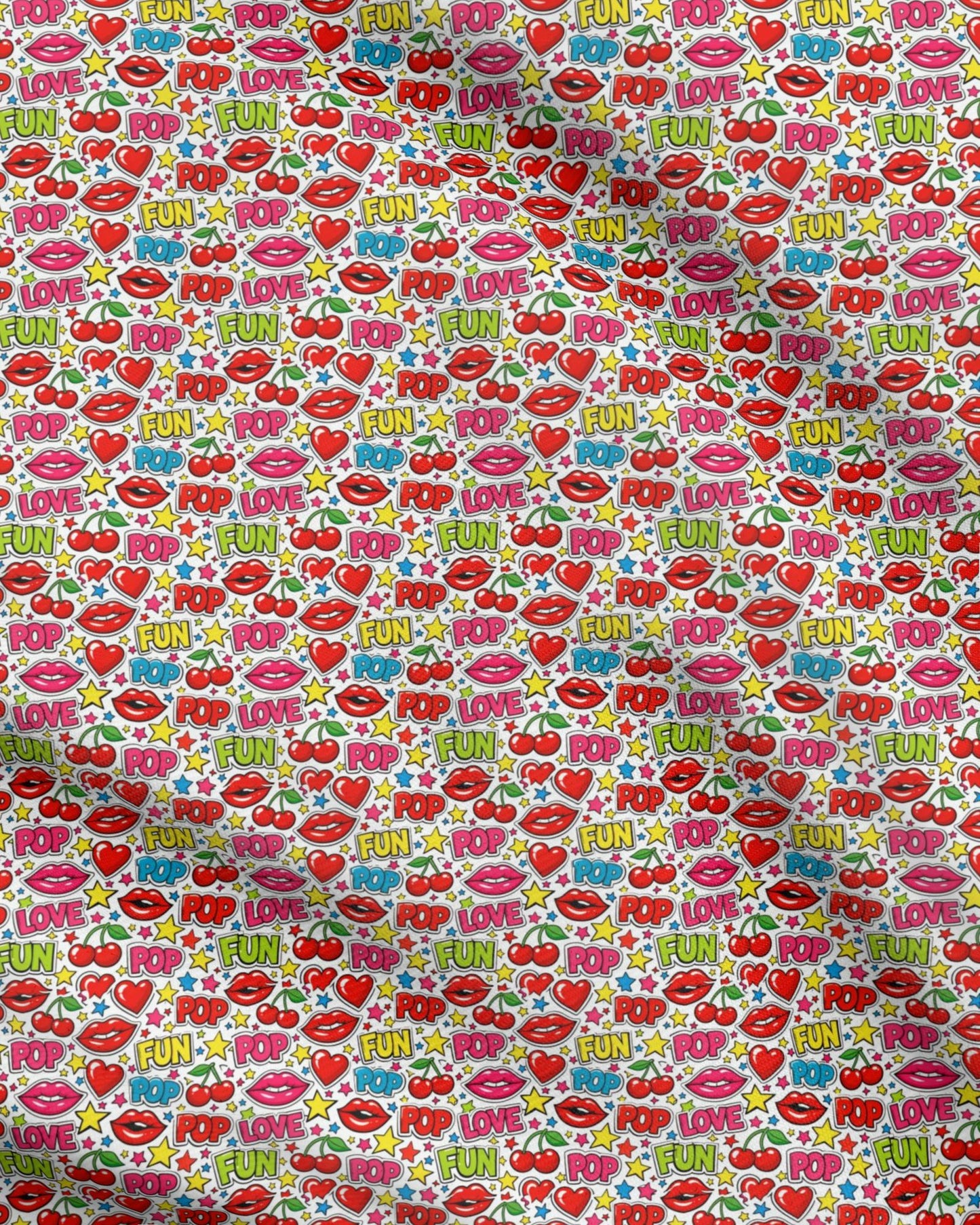 Comic Book Retro Pop Art Inspired Fabric Printing