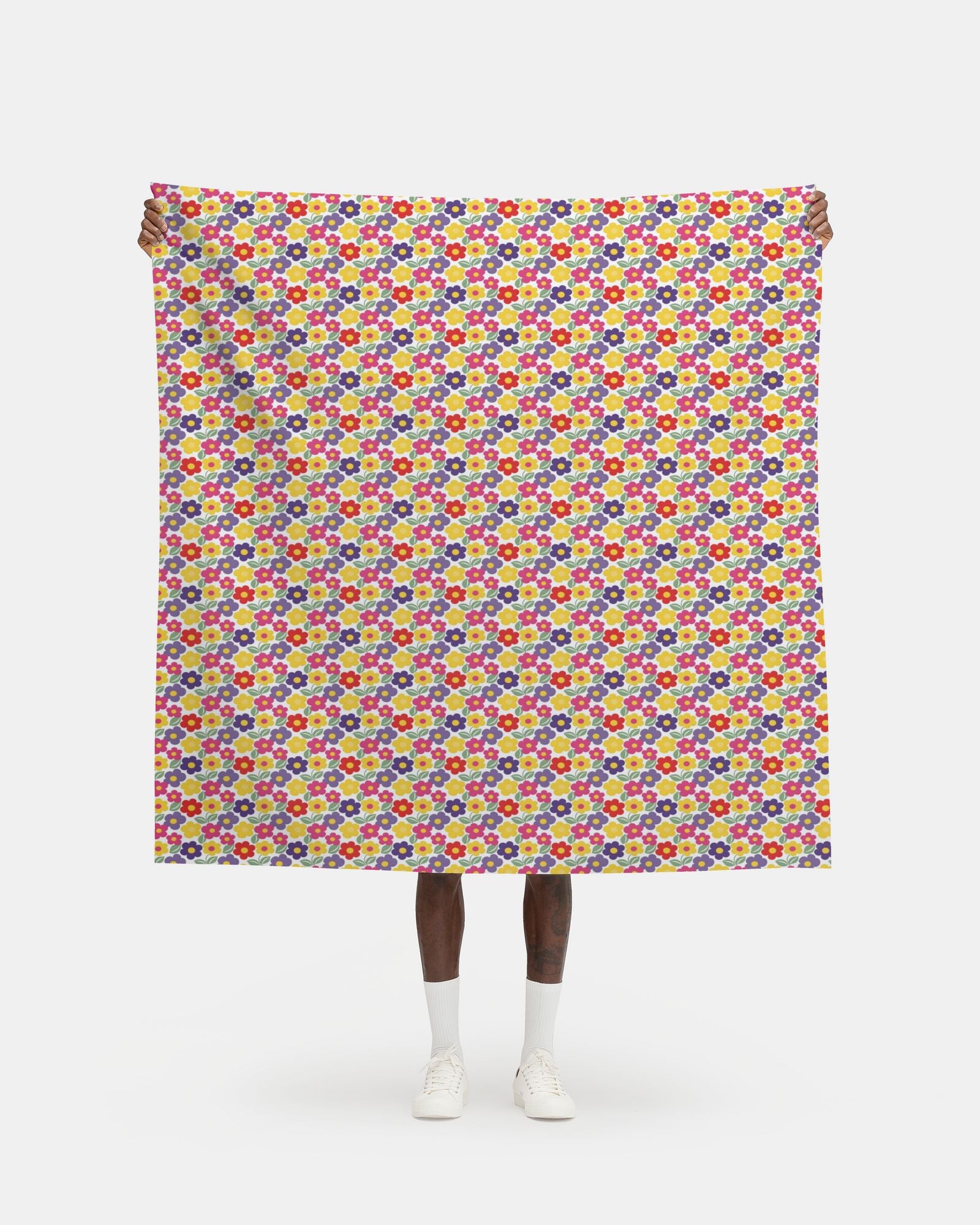 60s Floral Pop Art Pattern Fabric Printing