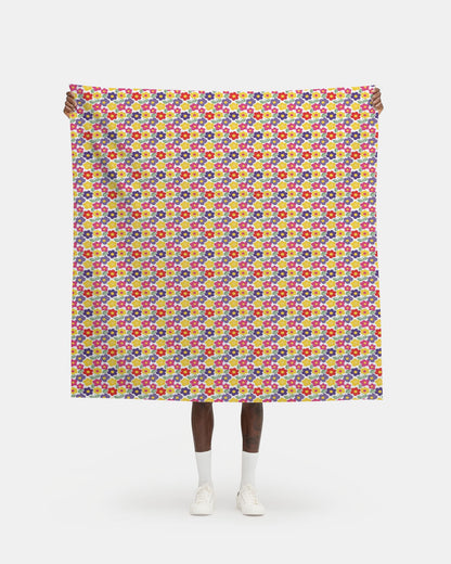 60s Floral Print Pattern Fabric Printing