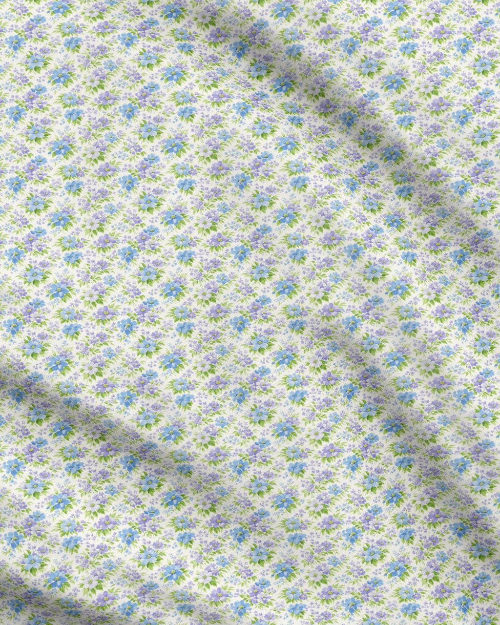 Provence Meadow Watercolor Floral Fabric