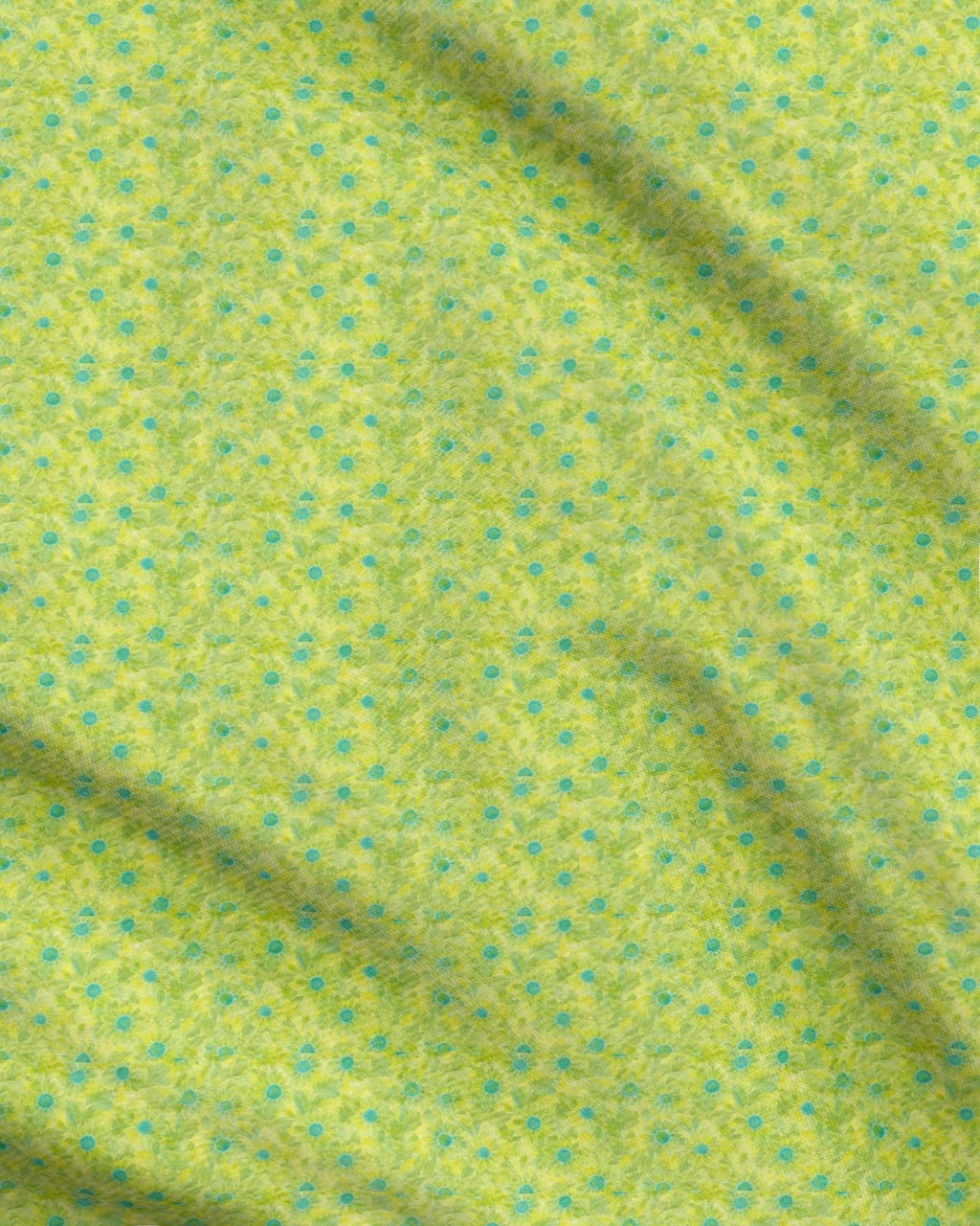 Citrus Daisy Watercolor Floral Fabric