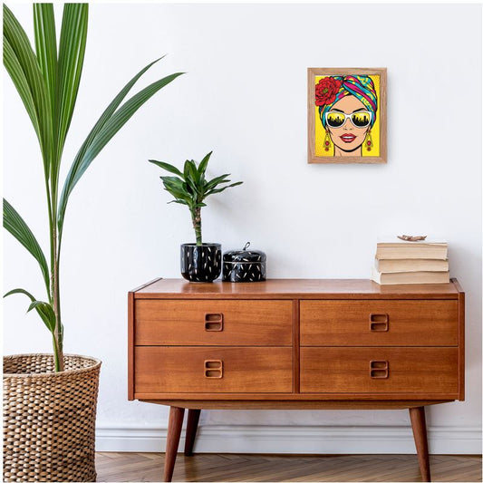 Comic Book Pop Art City Sunglasses Inspired Premium Framed Art Prints
