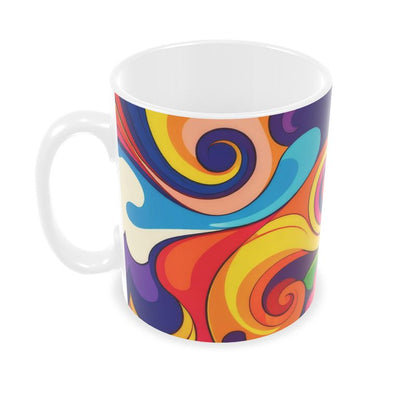 Psychedelic 70s Swirl Builders Mugs
