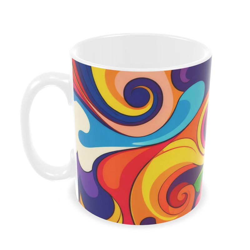 Psychedelic 70s Swirl Builders Mugs