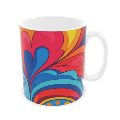 Psychedelic 70s Swirl Builders Mugs