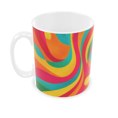 Retro Psychadelic Twister Builders Mugs