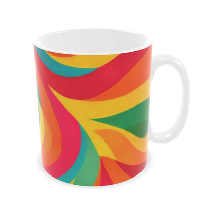 Retro Psychadelic Twister Builders Mugs