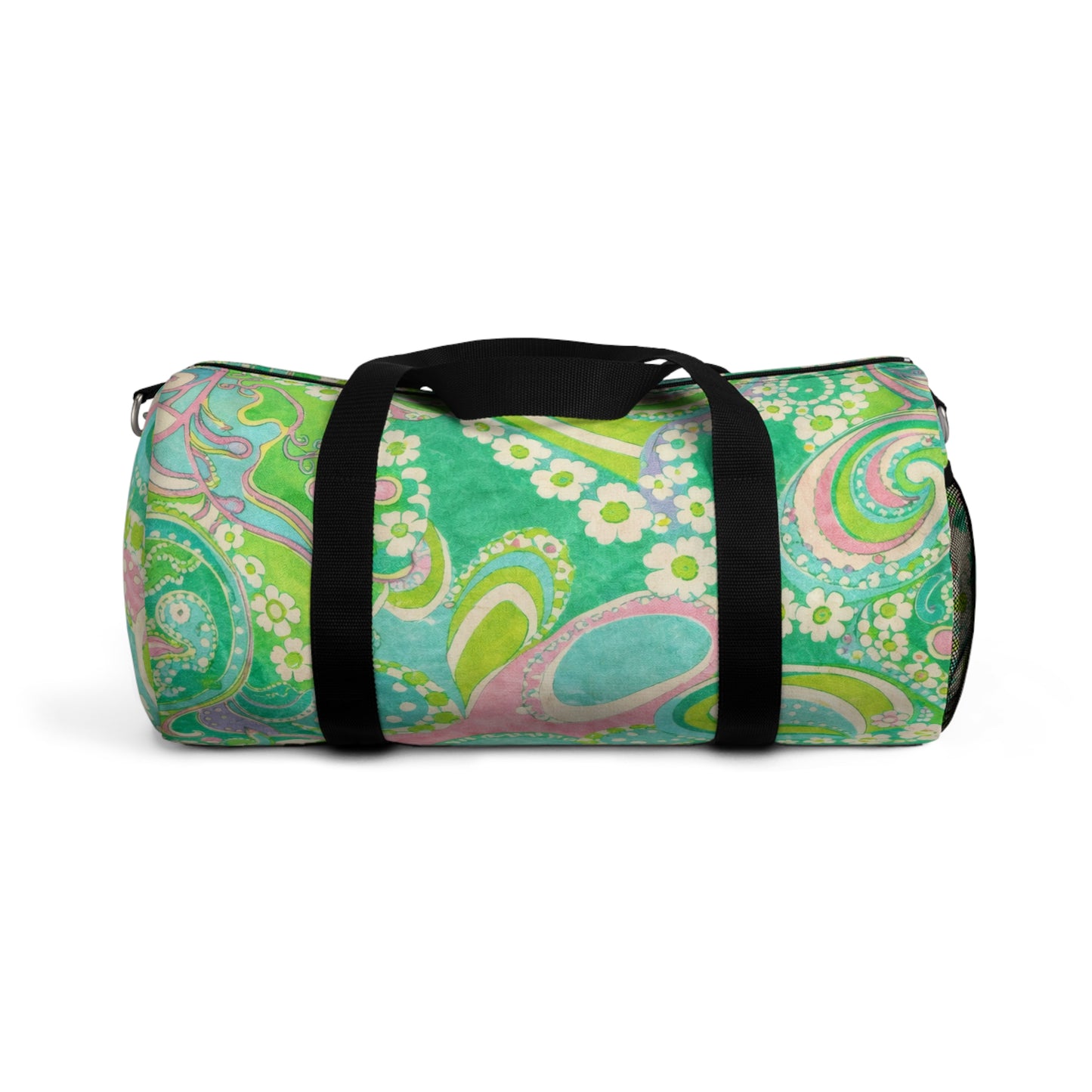 Green Paisley Duffel Bag – Floral Retro Travel Gym Bag