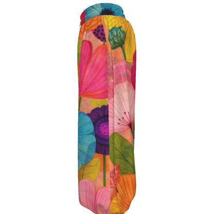Painted Garden Floral Unisex Lantern Pants | Artistic Wildflower Oil Print