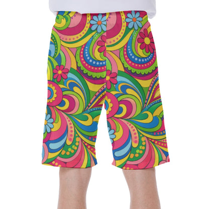 All-Over Print Men‘s Beach Shorts With Lining