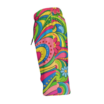 All-Over Print Men‘s Beach Shorts With Lining
