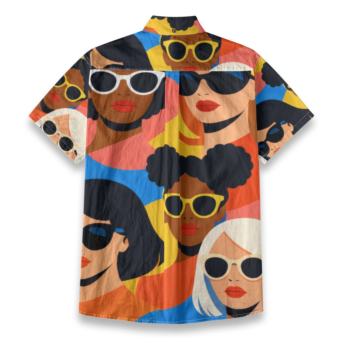 Pop Art Women Sunglasses Men's Cotton Shirt | All-Over Print Beach Shirt