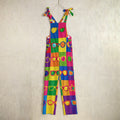 Pop Art Sunglasses Overalls — Rainbow Checkerboard