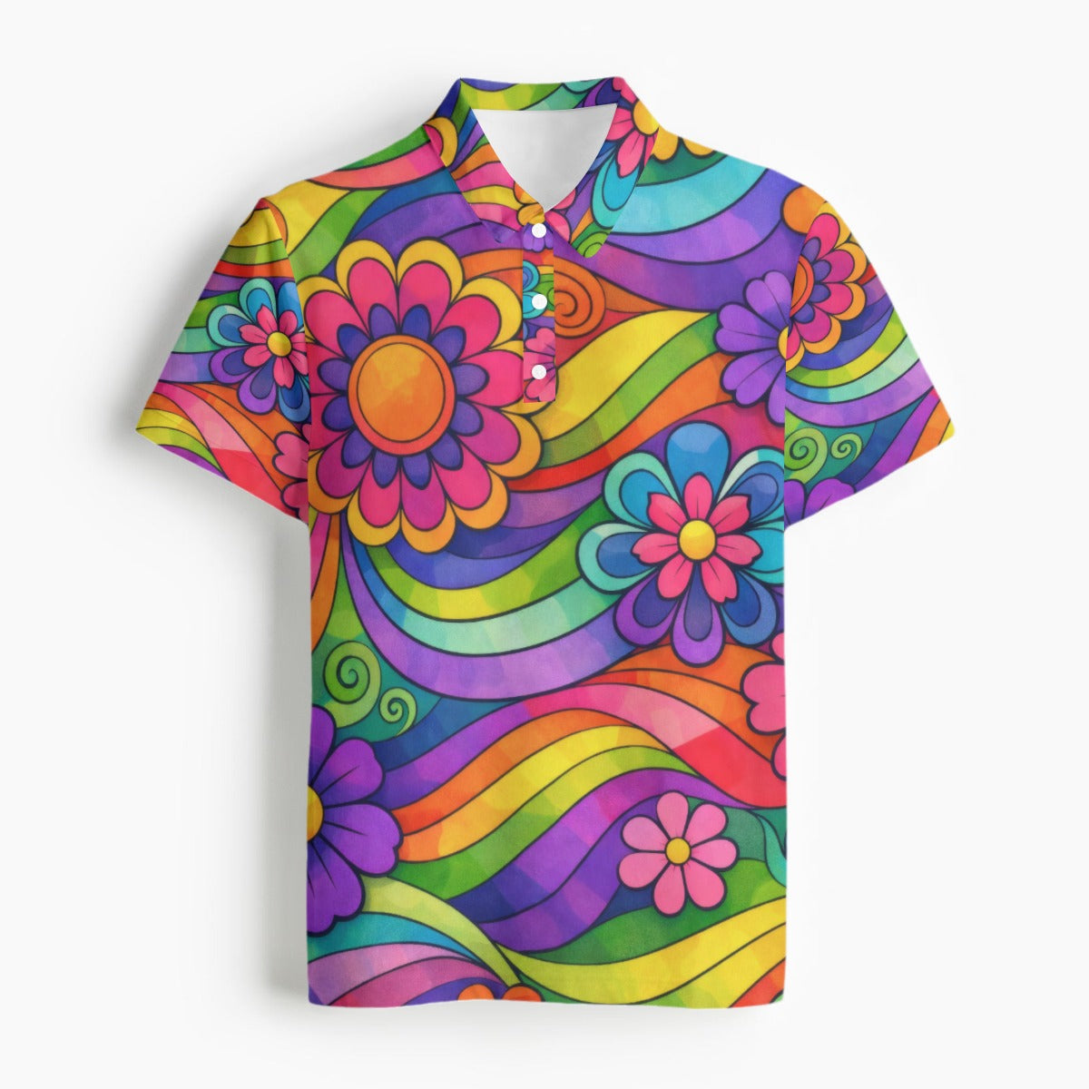 Psychedelic Swirl Hawaiian Shirt
