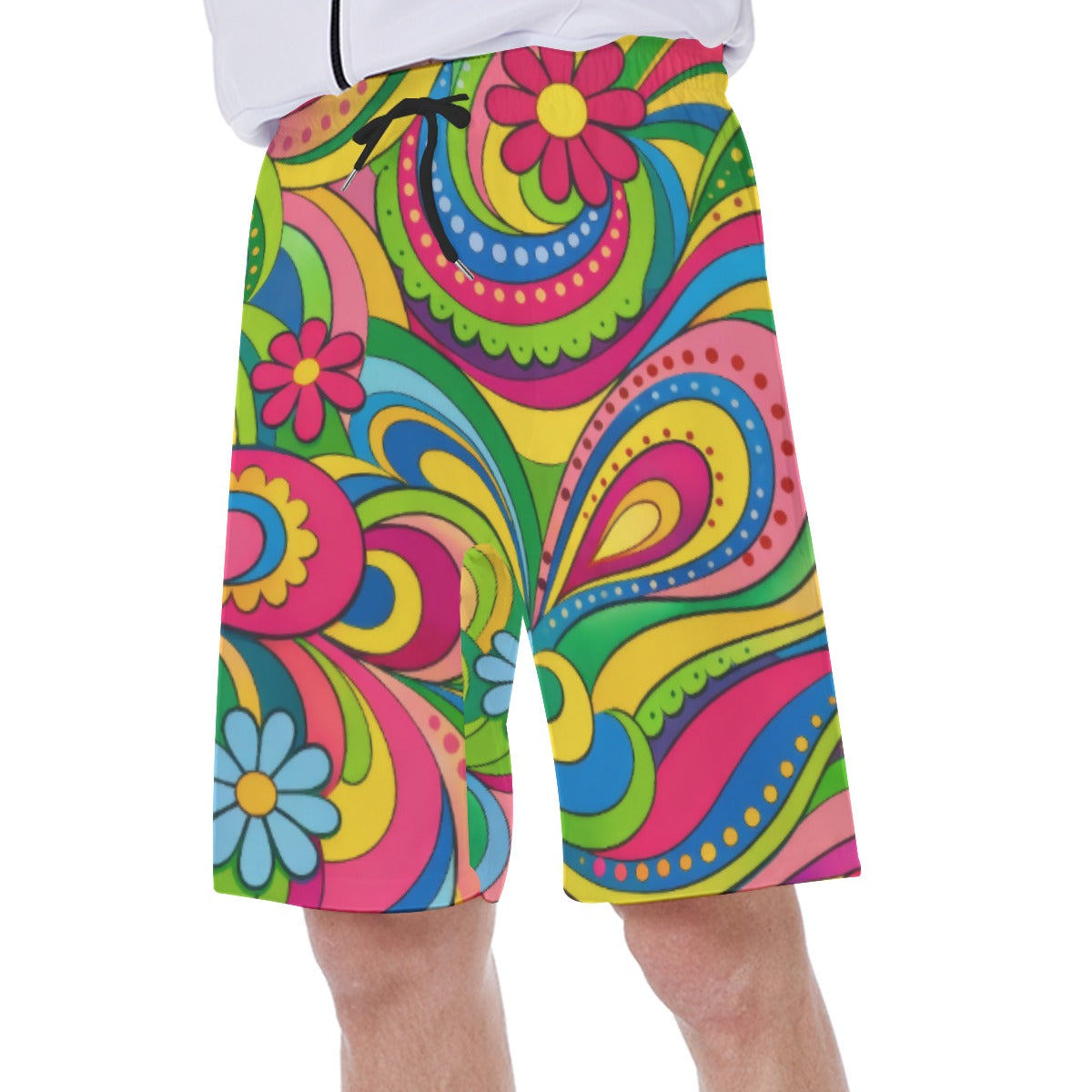 All-Over Print Men‘s Beach Shorts With Lining