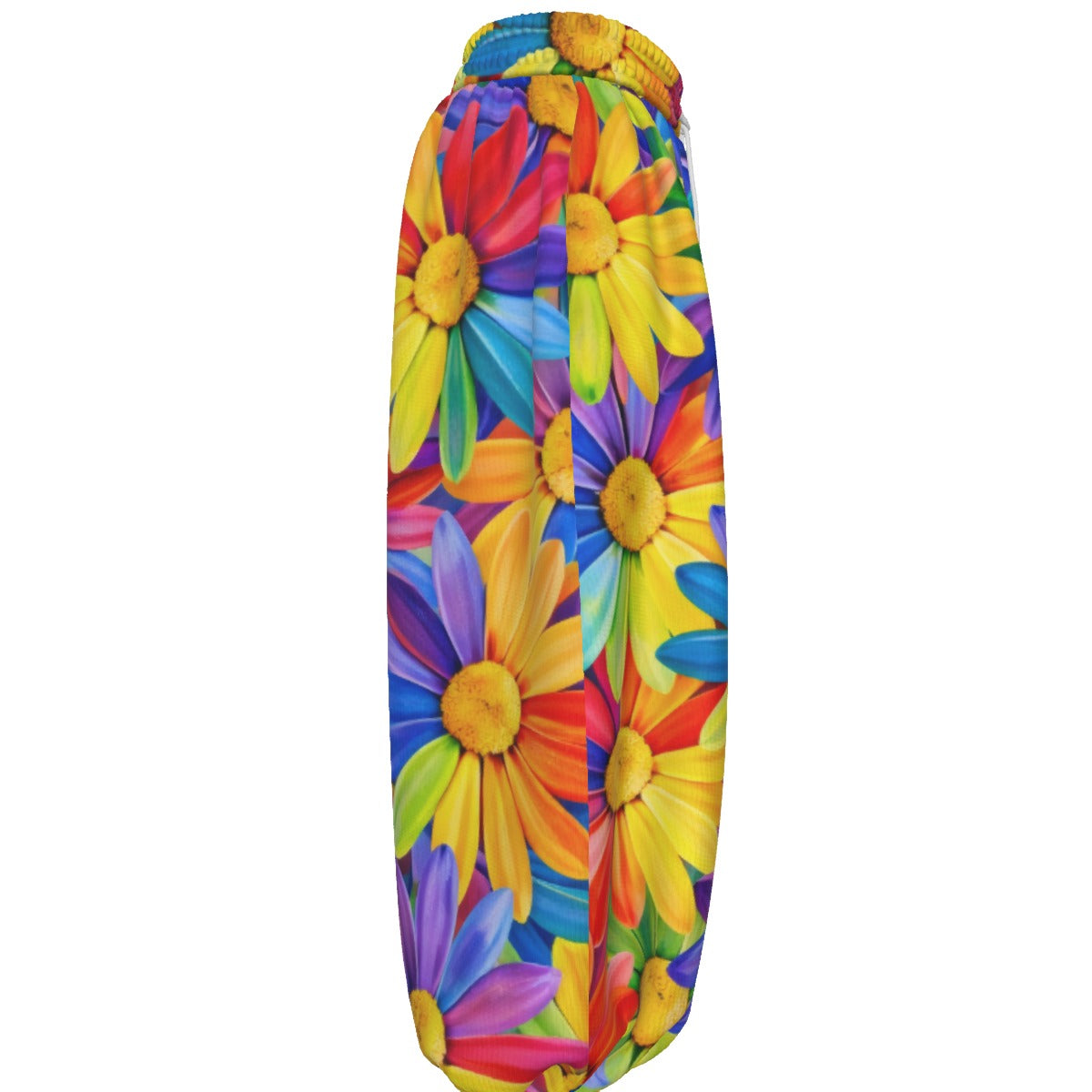 Rainbow Daisy Burst Unisex Lantern Pants | Colorful Sunflower Floral Print