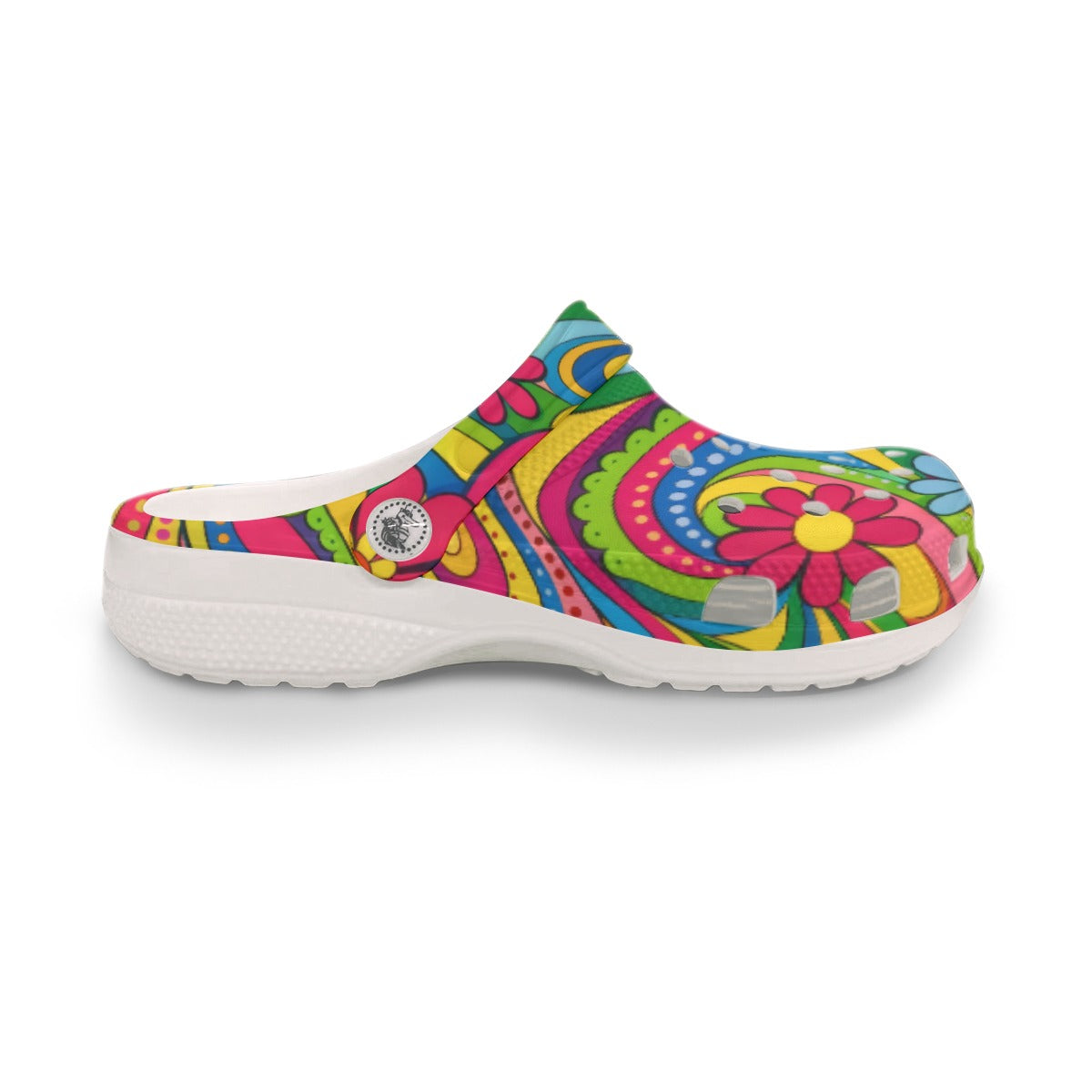 70s Psychedelic Paisley Men's Classic Clogs | All-Over Print