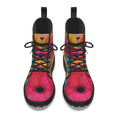 Bold Poppy Combat Boots